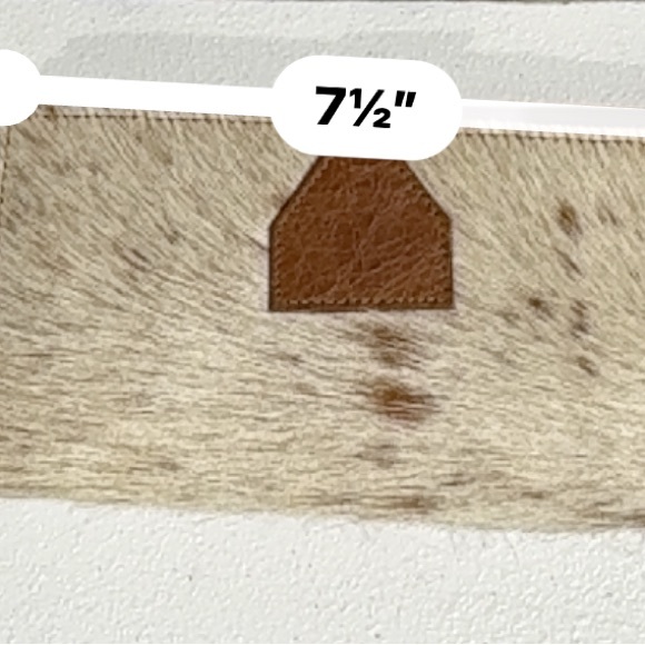 Lot Of 4 Women Western Style Cowhide Leather Clutch Hair On Leather Wallet -New - Picture 11 of 15